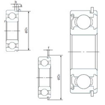 Rodamiento 6300ZENR NACHI