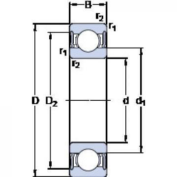 Rodamiento 6317-2RS1 SKF