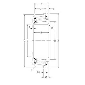 Rodamiento 244230/244327XC Gamet