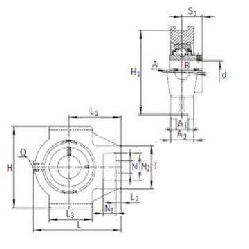 Rodamiento RTUEY65-214 INA