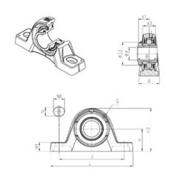 Rodamiento UKPLE208H SNR