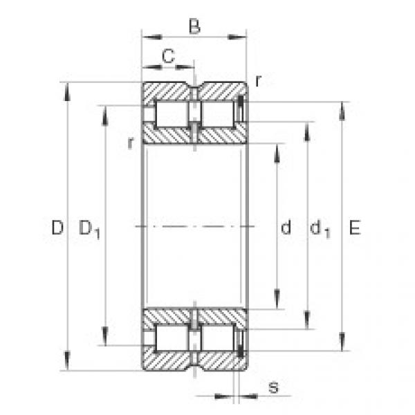 Rodamiento SL185076-TB INA #1 image