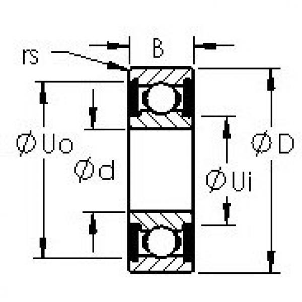 Rodamiento SR2-6-2RS AST #1 image