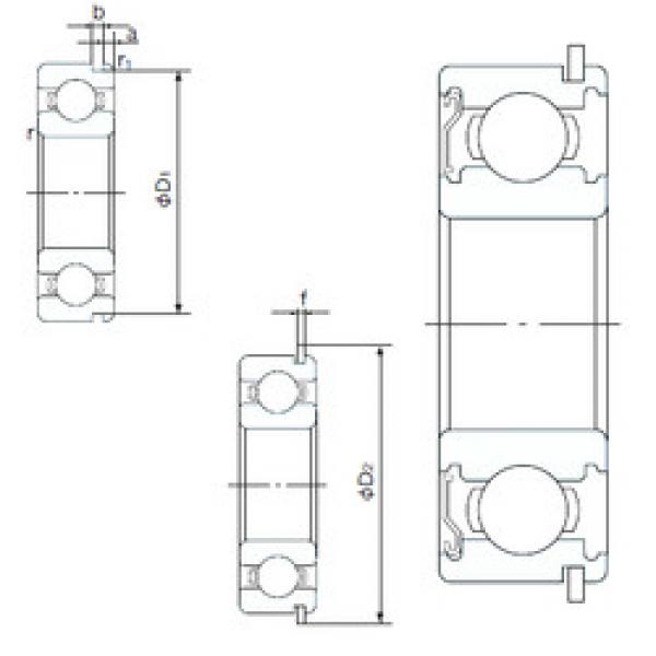 Rodamiento 6008ZENR NACHI #1 image