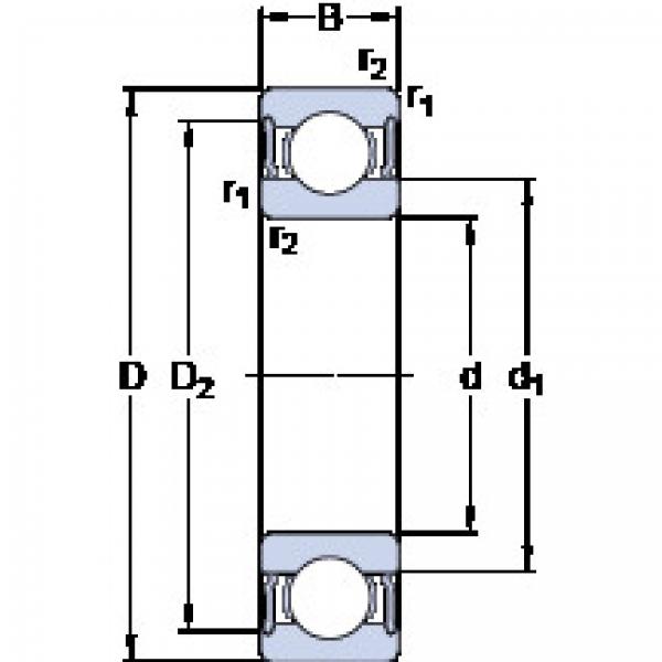 Rodamiento W 6300-2RS1 SKF #1 image