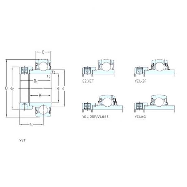 Rodamiento YET206-103 SKF #1 image