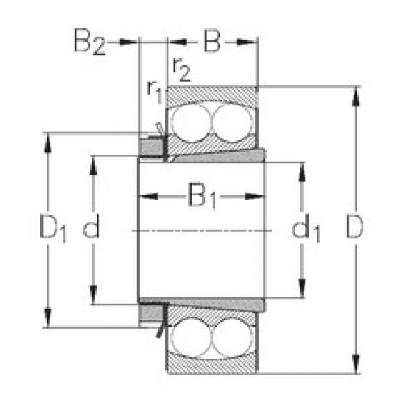 Rodamiento 2313-K+H2313 NKE #1 image