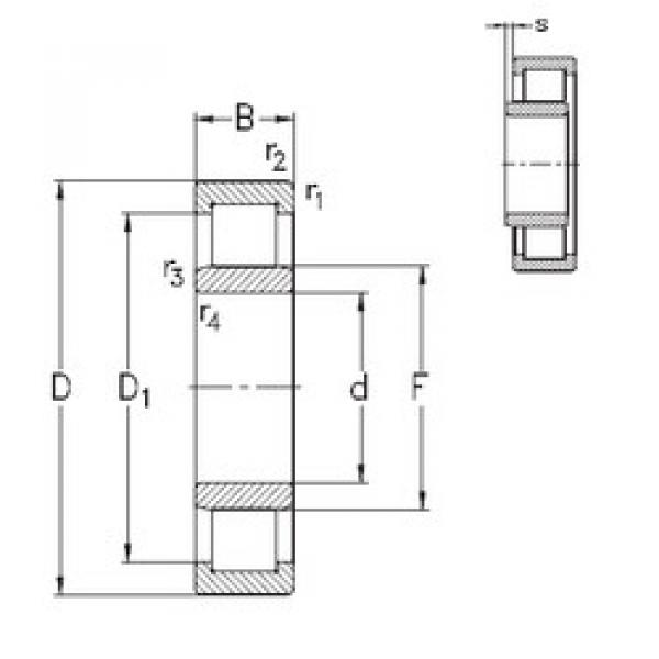 Rodamiento NU214-E-MPA NKE #1 image