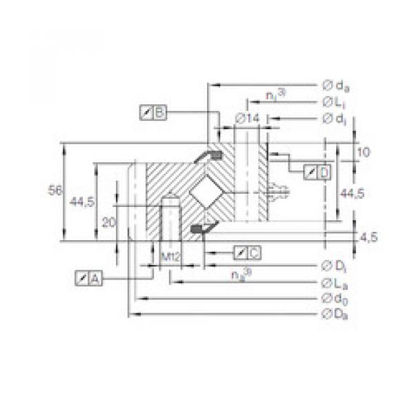 Rodamiento XSA 14 0644 N INA #1 image