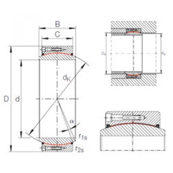 Rodamiento GE 500 DW-2RS2 INA #1 image