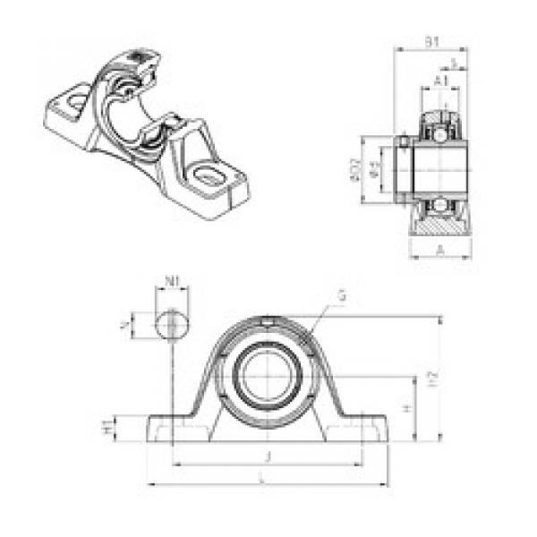 Rodamiento EXPLE204 SNR #1 image