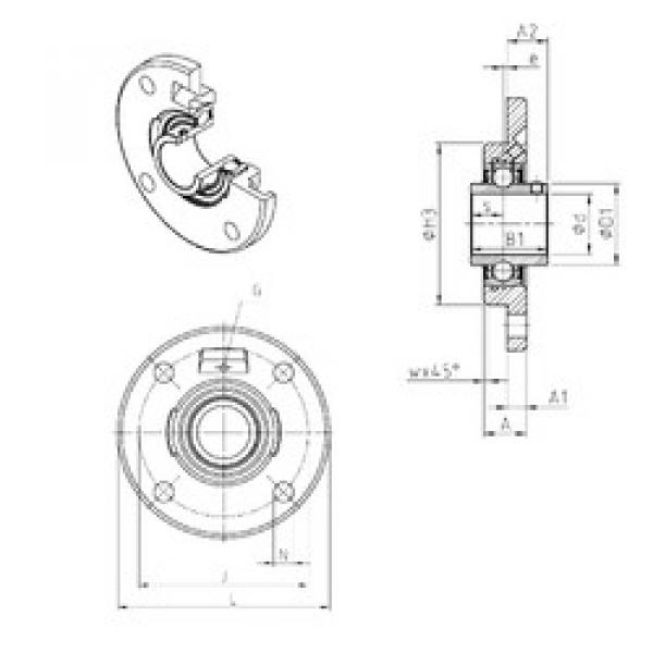 Rodamiento UCFCE208 SNR #1 image