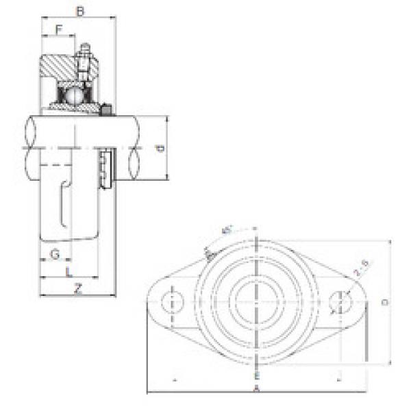 Rodamiento UKFL207 ISO #1 image