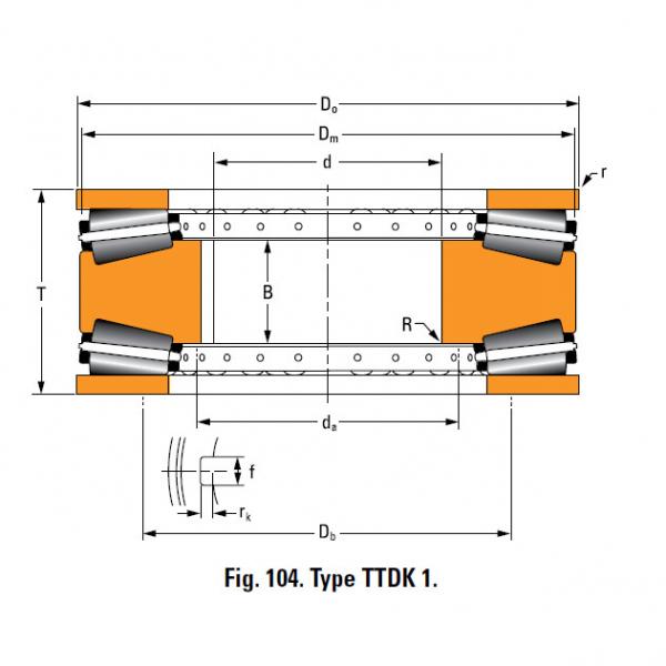 Bearing T6110F Thrust Race Double #1 image